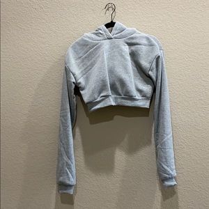 Crop grey sweatshirt